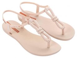 Sandały Ipanema Class Infinity Damskie. Brązowe sandały damskie Ipanema, bez wzorów, z materiału, bez obcasa, bez zapięcia. Za 163.99 zł.