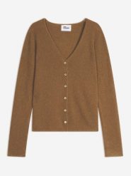 Just Cashmere Kaszmirowy kardigan "Norma" w kolorze jasnobrązowym rozmiar: S. Brązowe kardigany damskie Just Cashmere, s, bez wzorów, z kaszmiru. Za 347.99 zł.