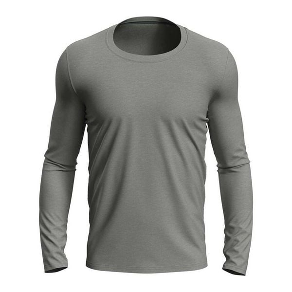 Wrzosowa Koszulka Z Długim Rękawem Dla Dorosłych Unisex. Szare koszulki damskie Stedman, bez kołnierzyka. Za 97.99 zł.