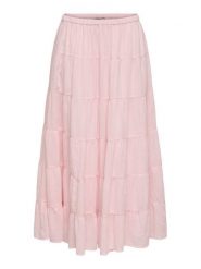 ONLY Spódnica maxi Kelly 15374229 Różowy jasny A-Line Fit. Czerwone spódnice damskie Only, xs, bez wzorów, z bawełny, maxi. Za 169.99 zł.