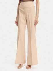 ACCESS FASHION Spodnie materiałowe 63-5022-135 Beżowy Flare Fit. Brązowe spodnie materiałowe damskie ACCESS FASHION, bez wzorów, z materiału. Za 519.99 zł.