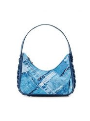 Desigual Torebka 23WAXY02 Niebieski. Niebieskie torebki klasyczne damskie Desigual, z materiału, bez dodatków. Za 219.99 zł.