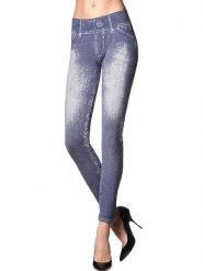 Jeensy Legginsy w kolorze niebieskim rozmiar: L/XL. Niebieskie legginsy damskie Jeensy, l, bez wzorów. Za 66.16 zł.