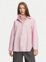 Marella Koszula Von 2513111014 Różowy Relaxed Fit. Czerwone koszule damskie Marella, bez wzorów, z bawełny, bez kołnierzyka, bez ramiączek. Za 439.99 zł.