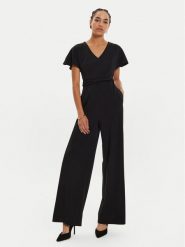 Calvin Klein Kombinezon K20K208335 Czarny Regular Fit. Czarne sukienki damskie Calvin Klein, bez wzorów, z syntetyku, bez ramiączek. Za 579.99 zł.