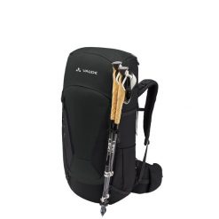 Plecak górski Vaude Asymmetric 42+8 - black. Czarne plecaki Vaude, bez wzorów. Za 702.99 zł.
