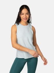 KARI TRAA Top sportowy "Ava" w kolorze błękitnym rozmiar: XS. Niebieskie koszulki sportowe damskie Kari Traa, xs, bez wzorów, z materiału, bez ramiączek, outdoorowe. Za 100.99 zł.