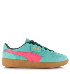 Tenisówki Puma Model Palermo Kolor Niebieski. Zielone trampki damskie Puma, bez wzorów, z materiału, bez zapięcia. Za 297.30 zł.