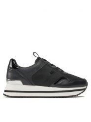 MICHAEL Michael Kors Sneakersy Raina Trainer 43R4RNFSAD Czarny. Czarne obuwie sportowe damskie MICHAEL Michael Kors, z materiału, bez zapięcia. Za 489.99 zł.