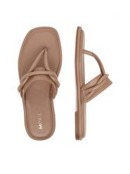 MEXX Japonki EO-CD25-194-1 Beżowy. Brązowe klapki damskie Mexx, bez wzorów, ze skóry, bez obcasa, bez zapięcia. Za 279.99 zł.