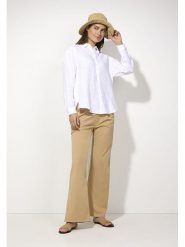 More & More Spodnie w kolorze beżowym rozmiar: 42. Brązowe spodnie materiałowe damskie More & More, bez wzorów, z materiału. Za 135.17 zł.