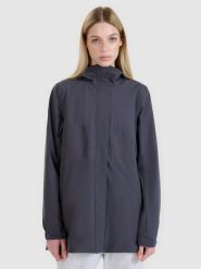 4F Parka przejściowa z membraną 8000 damska - szrara XXL. Szare parki damskie 4F, m, z dzianiny, bez kaptura. W wyprzedaży za 199.99 zł.