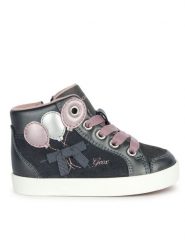 Geox Sneakersy B Kilwi Girl B36D5B 022NF C1377 M Szary. Szare buty sportowe dziewczęce Geox, bez wzorów, ze skóry, bez zapięcia. Za 199.99 zł.