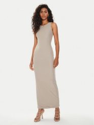 Guess Sukienka codzienna Kim W4YK0J KCDE0 Beżowy Bodycon Fit. Brązowe sukienki damskie Guess, z aplikacjami, z syntetyku, bez ramiączek. Za 289.99 zł.