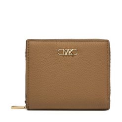 Mały Portfel Damski Michael Kors. Brązowe portfele damskie Michael Kors, bez wzorów. Za 309.99 zł.