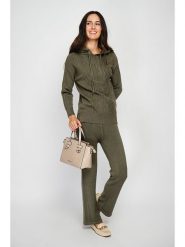 ASSUILI 2-częściowy zestaw w kolorze khaki rozmiar: 42. Brązowe swetry klasyczne damskie Assuili, z kaszmiru, bez kołnierzyka. Za 162.49 zł.