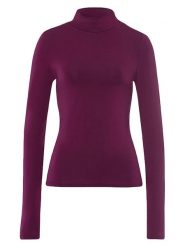 Les Lunes Koszulka "Noraa" w kolorze fioletowym rozmiar: XXS. Różowe koszulki damskie Les Lunes, xxs, bez wzorów, bez kołnierzyka, bez ramiączek. Za 126.99 zł.