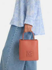 Nine West Torebka CEO-Verona-LDA8887 Pomarańczowy. Brązowe torebki klasyczne damskie Nine West, z materiału, bez dodatków. Za 179.99 zł.