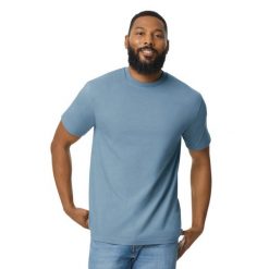 Koszulka Unisex Dla Dorosłych Softstyle Midweight. Niebieskie bluzki damskie GILDAN, xl, bez wzorów, sportowe, bez kołnierzyka, bez ramiączek. Za 55.99 zł.