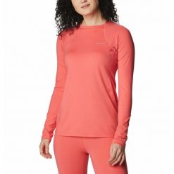 Koszulka termiczna damska Columbia Mwt Stretch W LS Top. Czerwone koszulki damskie Columbia, xs, bez wzorów, bez kołnierzyka, bez ramiączek. Za 219.00 zł.