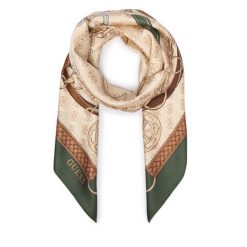 Chusta Guess. Brązowe chusty damskie Guess, z aplikacjami. Za 194.99 zł.