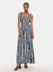 Pinko Sukienka letnia Once 103602 A1UM Czarny Regular Fit. Czarne sukienki damskie Pinko, bez wzorów, z wiskozy, bez ramiączek. Za 509.99 zł.