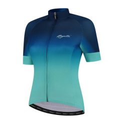 Wysokiej jakości koszulka rowerowa damska Rogelli DREAM, z krótkim rękawem. Niebieskie koszulki damskie Rogelli, s, bez wzorów, bez kołnierzyka, bez ramiączek. Za 325.00 zł.