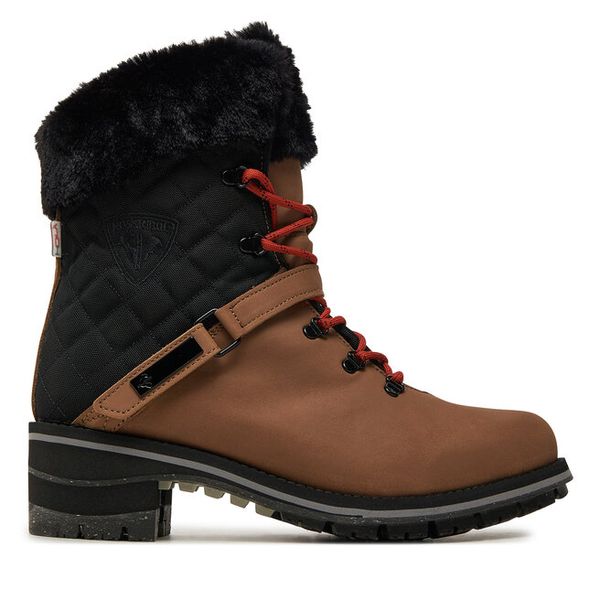 Trzewiki Rossignol. Czarne botki damskie Rossignol, bez obcasa, na płaskiej podeszwie, bez zapięcia. Za 1,899.00 zł.