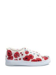 Streetfly Sneakersy w kolorze biało-czerwonym ze wzorem rozmiar: 40. Białe obuwie sportowe damskie Streetfly, z materiału, bez zapięcia. Za 206.95 zł.