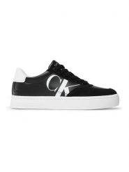 CALVIN KLEIN JEANS Skórzane sneakersy w kolorze czarno-białym rozmiar: 40. Białe obuwie sportowe damskie Calvin Klein Jeans, z jeansu, bez zapięcia. Za 256.70 zł.