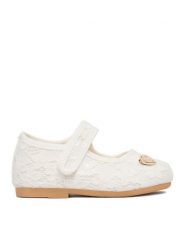 Guess Baleriny CEO-CM250801-2 Biały. Białe baleriny dziewczęce Guess, z aplikacjami, z materiału, bez obcasa, bez zapięcia. Za 149.99 zł.