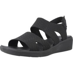Sandały SKECHERS ARYA MODERN MUSE Czarny. Czarne sandały damskie Skechers, bez wzorów, z tkaniny, bez obcasa, bez zapięcia. Za 216.99 zł.