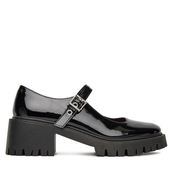 Półbuty DeeZee. Czarne czółenka damskie DeeZee, bez wzorów, bez obcasa, na obcasie, bez zapięcia. Za 149.99 zł.