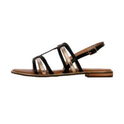 Sandały GEOX D SOZY PLUS Brąz. Sandały damskie Geox, bez wzorów, ze skóry, bez obcasa, bez zapięcia. Za 331.99 zł.