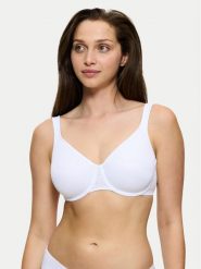Triumph Biustonosz z fiszbiną Comfort Minimizer 10166827 Biały. Białe biustonosze Triumph, bez wzorów, z syntetyku. Za 126.00 zł.