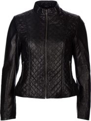 7eleven Skórzana kurtka "Luise" w kolorze czarnym rozmiar: 42. Czarne kurtki damskie 7eleven, bez wzorów, z materiału, bez kaptura. Za 411.91 zł.