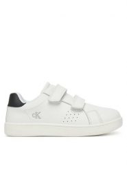 Calvin Klein Jeans Sneakersy Low Cut Velcro Sneaker V1X9-82074-1355 S Biały. Białe buty sportowe chłopięce Calvin Klein Jeans, z jeansu, bez zapięcia. Za 209.99 zł.