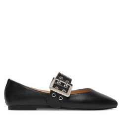 Baleriny Steve Madden. Czarne balerinki damskie Steve Madden, bez wzorów. Za 419.99 zł.