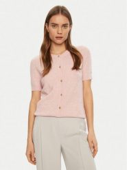 Tommy Hilfiger Kardigan WW0WW43958 Różowy Regular Fit. Czerwone kardigany damskie Tommy Hilfiger, s, bez wzorów, z syntetyku. Za 399.99 zł.