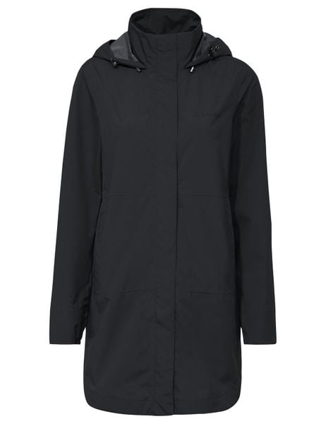 Kurtka damska Mineo 2.5L Coat. Czarne kurtki damskie Vaude, l, bez wzorów, z materiału, bez kaptura. Za 763.05 zł.