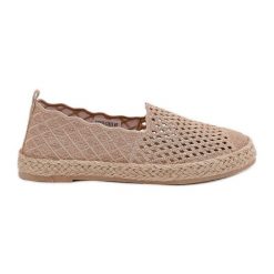 Espadryle Damskie Z Plecionką Vinceza 13625 Beżowe beżowy. Brązowe espadryle damskie bez wzorów, bez obcasa. Za 135.46 zł.