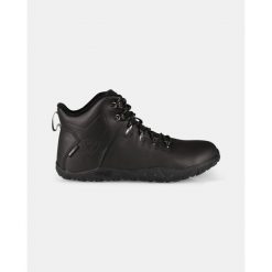 Uniseksowe wysokie buty outdoorowe barefoot Kilpi BARE LEATHER HIGH-U. Czarne obuwie trekkingowe damskie Kilpi, bez zapięcia. Za 783.53 zł.