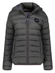 Geographical Norway Kurtka pikowana w kolorze antracytowym rozmiar: M. Czarne kurtki damskie Geographical Norway, m, bez wzorów, bez kaptura. Za 162.49 zł.