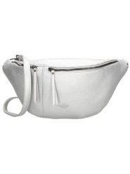 Charm Saszetka "New York" w kolorze srebrnym - 39 x 20 x 12 cm rozmiar: onesize. Szare nerki i saszetki damskie Charm, bez wzorów, z materiału. Za 65.99 zł.