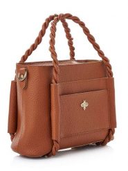 Lucky Bees Torebka w kolorze jasnobrązowym - 27 x 19 x 13 cm rozmiar: onesize. Brązowe torebki klasyczne damskie Lucky Bees, z materiału, przez ramię, bez dodatków. Za 96.14 zł.