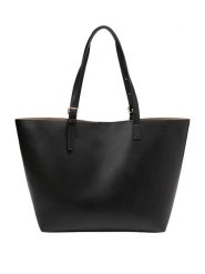Marc O´Polo Skórzany shopper bag w kolorze czarnym rozmiar: onesize. Czarne shopper bag bez wzorów, z materiału, na ramię, bez dodatków. Za 546.48 zł.