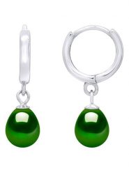 Pearl Addict Srebrne kolczyki-kreole z perłami i cyrkoniami rozmiar: onesize. Białe kolczyki damskie Pearl Addict, z cyrkonią, srebrne. Za 183.95 zł.