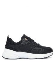 Guess Sneakersy FLTIDY ELE12 Czarny. Czarne obuwie sportowe damskie Guess, ze skóry, bez zapięcia. Za 584.99 zł.