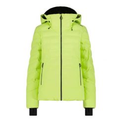 Kurtka narciarska damska CMP 34W4006. Żółte kurtki sportowe damskie CMP, na zimę, s, bez wzorów, z materiału, bez kaptura. Za 739.99 zł.