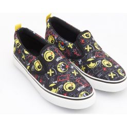 Obuwie dziecięce: Tenisówki typu slip on - smiley company - Czarny